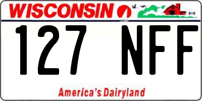 WI license plate 127NFF