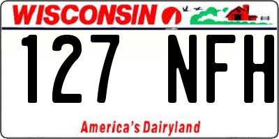 WI license plate 127NFH