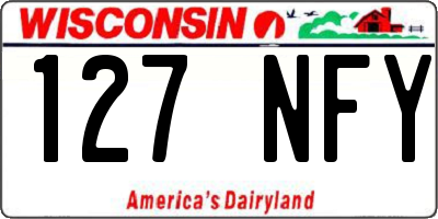 WI license plate 127NFY
