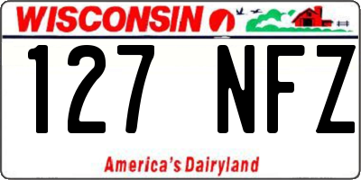 WI license plate 127NFZ