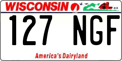 WI license plate 127NGF