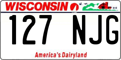 WI license plate 127NJG