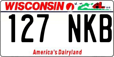 WI license plate 127NKB
