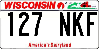 WI license plate 127NKF