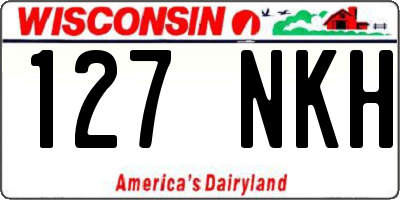 WI license plate 127NKH