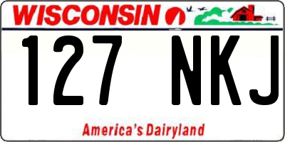 WI license plate 127NKJ