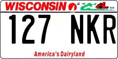 WI license plate 127NKR
