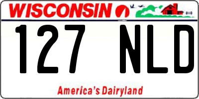 WI license plate 127NLD