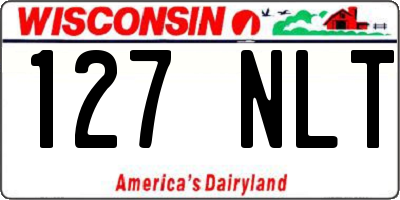 WI license plate 127NLT