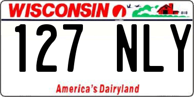WI license plate 127NLY