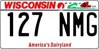 WI license plate 127NMG