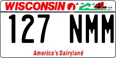 WI license plate 127NMM