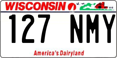 WI license plate 127NMY