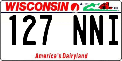 WI license plate 127NNI