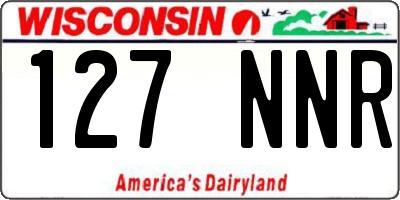 WI license plate 127NNR