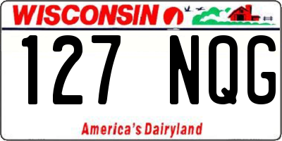 WI license plate 127NQG