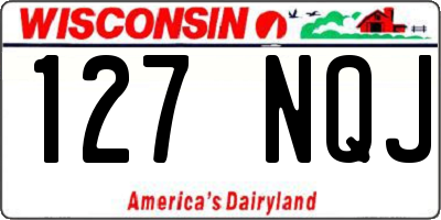 WI license plate 127NQJ