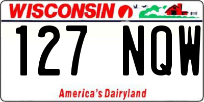 WI license plate 127NQW