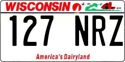 WI license plate 127NRZ