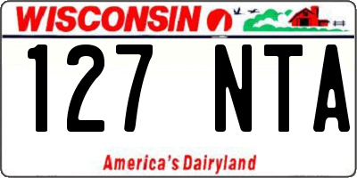 WI license plate 127NTA