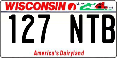 WI license plate 127NTB