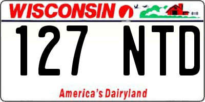 WI license plate 127NTD