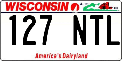 WI license plate 127NTL