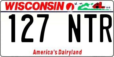 WI license plate 127NTR