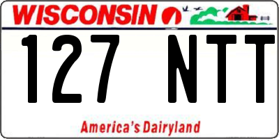 WI license plate 127NTT