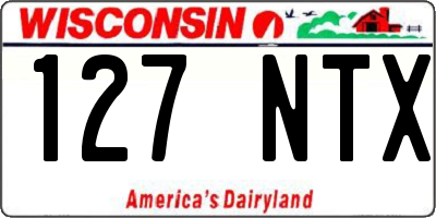 WI license plate 127NTX