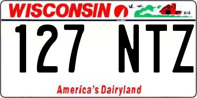 WI license plate 127NTZ