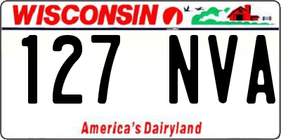 WI license plate 127NVA