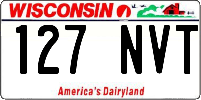 WI license plate 127NVT