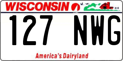 WI license plate 127NWG