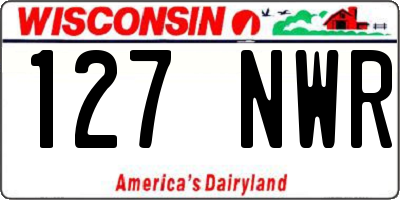 WI license plate 127NWR