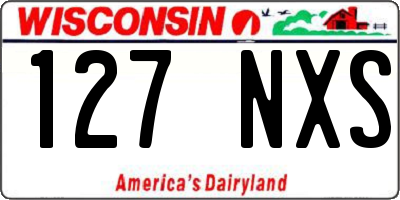 WI license plate 127NXS
