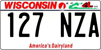 WI license plate 127NZA