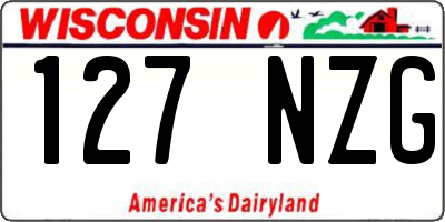 WI license plate 127NZG