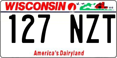 WI license plate 127NZT