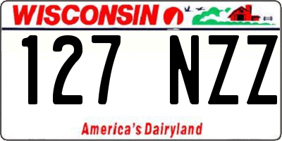 WI license plate 127NZZ