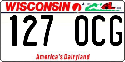 WI license plate 127OCG