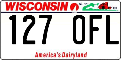 WI license plate 127OFL