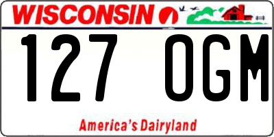 WI license plate 127OGM