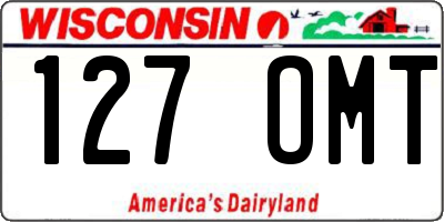WI license plate 127OMT