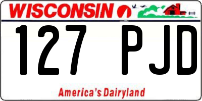 WI license plate 127PJD