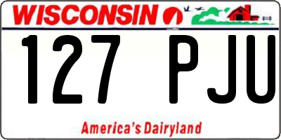 WI license plate 127PJU