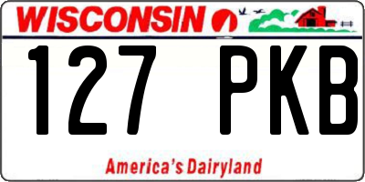 WI license plate 127PKB
