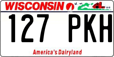 WI license plate 127PKH