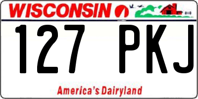 WI license plate 127PKJ