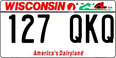 WI license plate 127QKQ